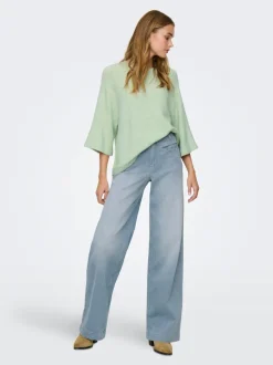 Hot ONLMADISON Høj talje Wide leg fit Jeans Dame Jeans|Jeans