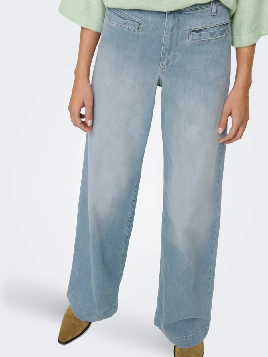 Hot ONLMADISON Høj talje Wide leg fit Jeans Dame Jeans|Jeans
