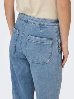Outlet ONLMADISON Høj talje Wide leg fit Jeans Dame Jeans|Jeans