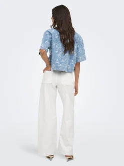 New ONLMADISON-SILLE Høj talje Wide leg fit Jeans Dame Jeans|Jeans
