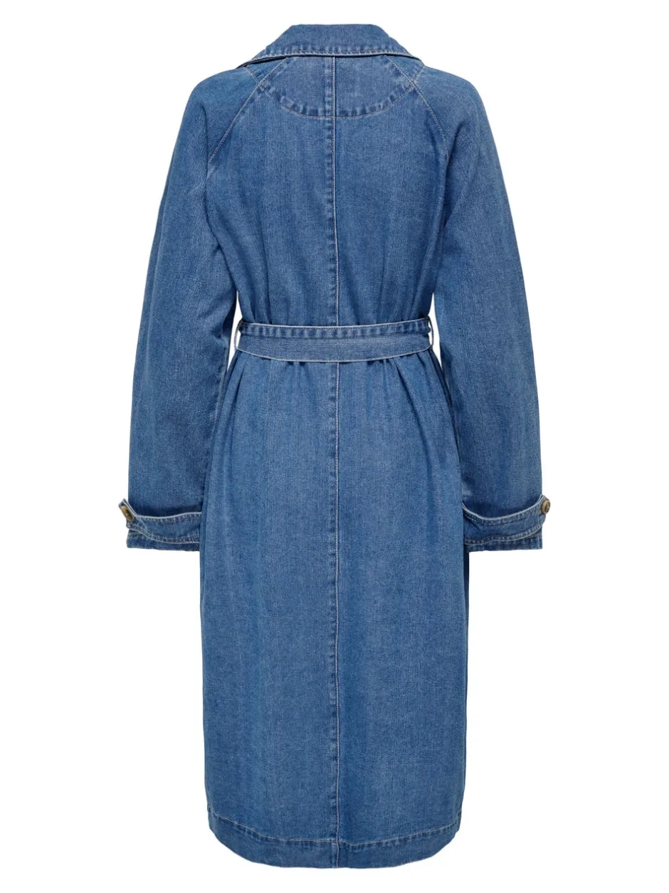 Sale ONLMALOU Trenchcoat Dame Jakker Og Frakker|Double Denim