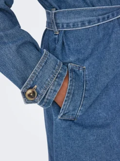 Sale ONLMALOU Trenchcoat Dame Jakker Og Frakker|Double Denim