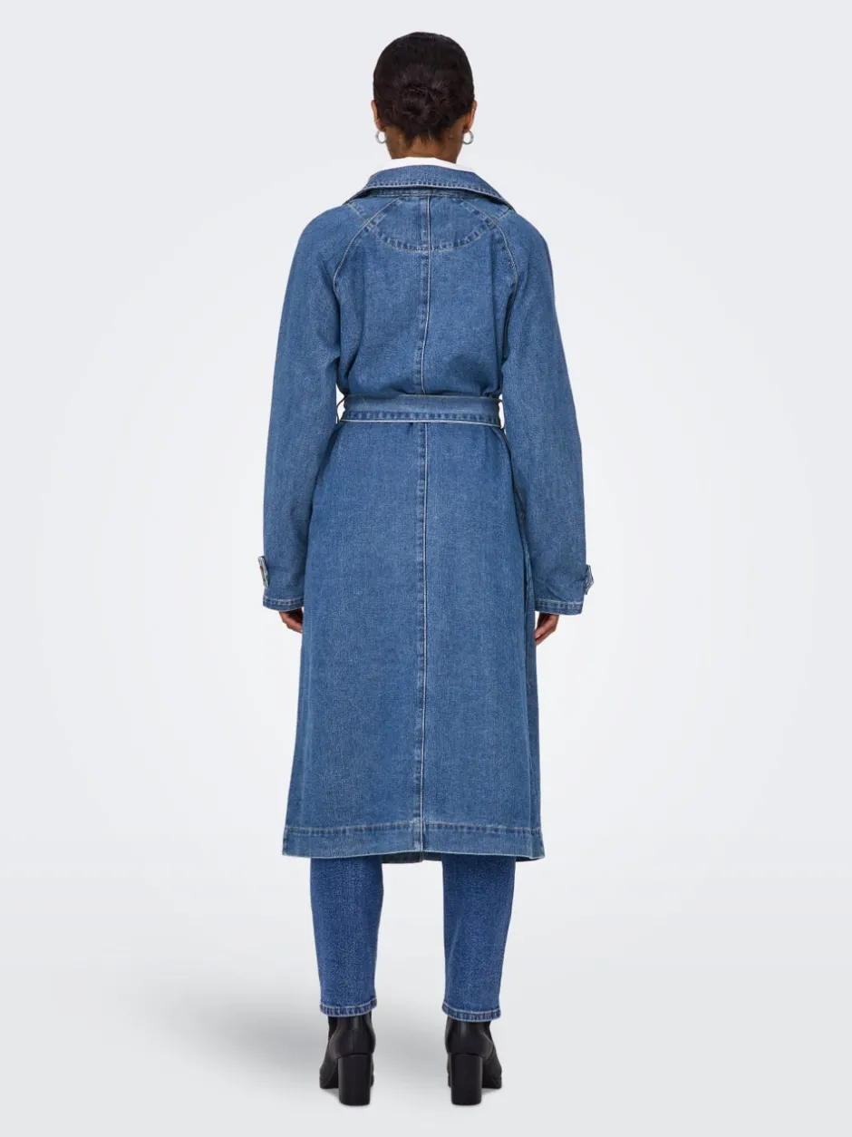 Sale ONLMALOU Trenchcoat Dame Jakker Og Frakker|Double Denim