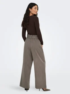Best ONLMARSA Flared fit Paperbagbukser Dame Bukser
