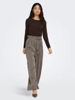 Best ONLMARSA Flared fit Paperbagbukser Dame Bukser