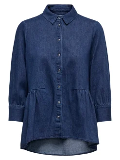 New ONLMARY Denim-skjorte Dame Double Denim|Skjorter