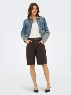ONLMATE-SILLA Loose fit Denim-shorts Dame Shorts