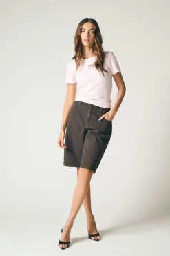 ONLMATE-SILLA Loose fit Denim-shorts Dame Shorts