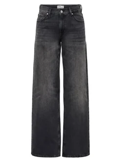 Clearance ONLMAYA Mellemhøj talje Wide leg fit Jeans Dame Jeans|Jeans