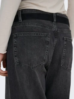 Clearance ONLMAYA Mellemhøj talje Wide leg fit Jeans Dame Jeans|Jeans