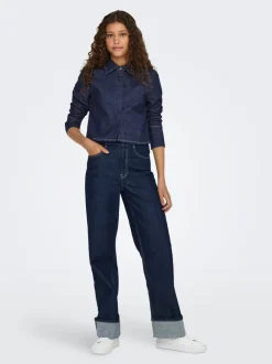 Discount ONLMERCER Høj talje Wide leg fit Jeans Dame Jeans|Jeans