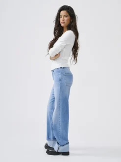 Hot ONLMERCER Høj talje Wide leg fit Jeans Dame Jeans|Jeans