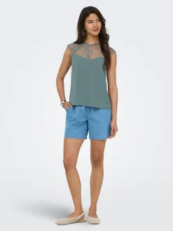 Best ONLMETTE Top Dame Toppe
