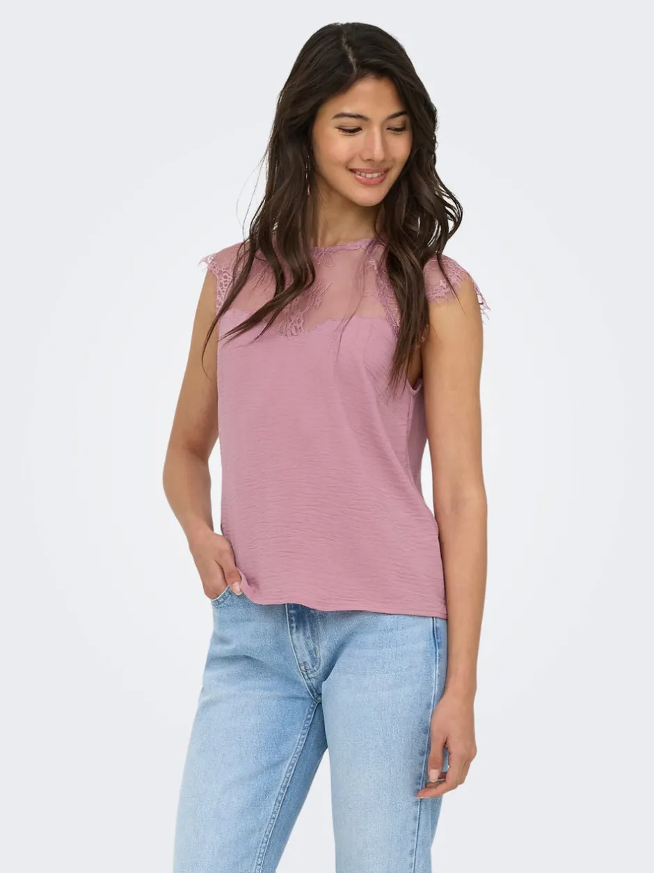Discount ONLMETTE Top Dame Toppe