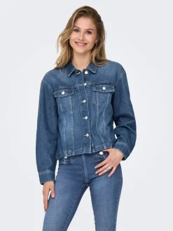 Best ONLMIKA Denimjakke Dame Jakker Og Frakker|Double Denim
