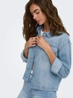 Hot ONLMIKA Denimjakke Dame Jakker Og Frakker|Double Denim