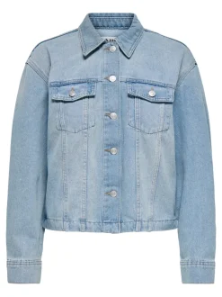 Hot ONLMIKA Denimjakke Dame Jakker Og Frakker|Double Denim