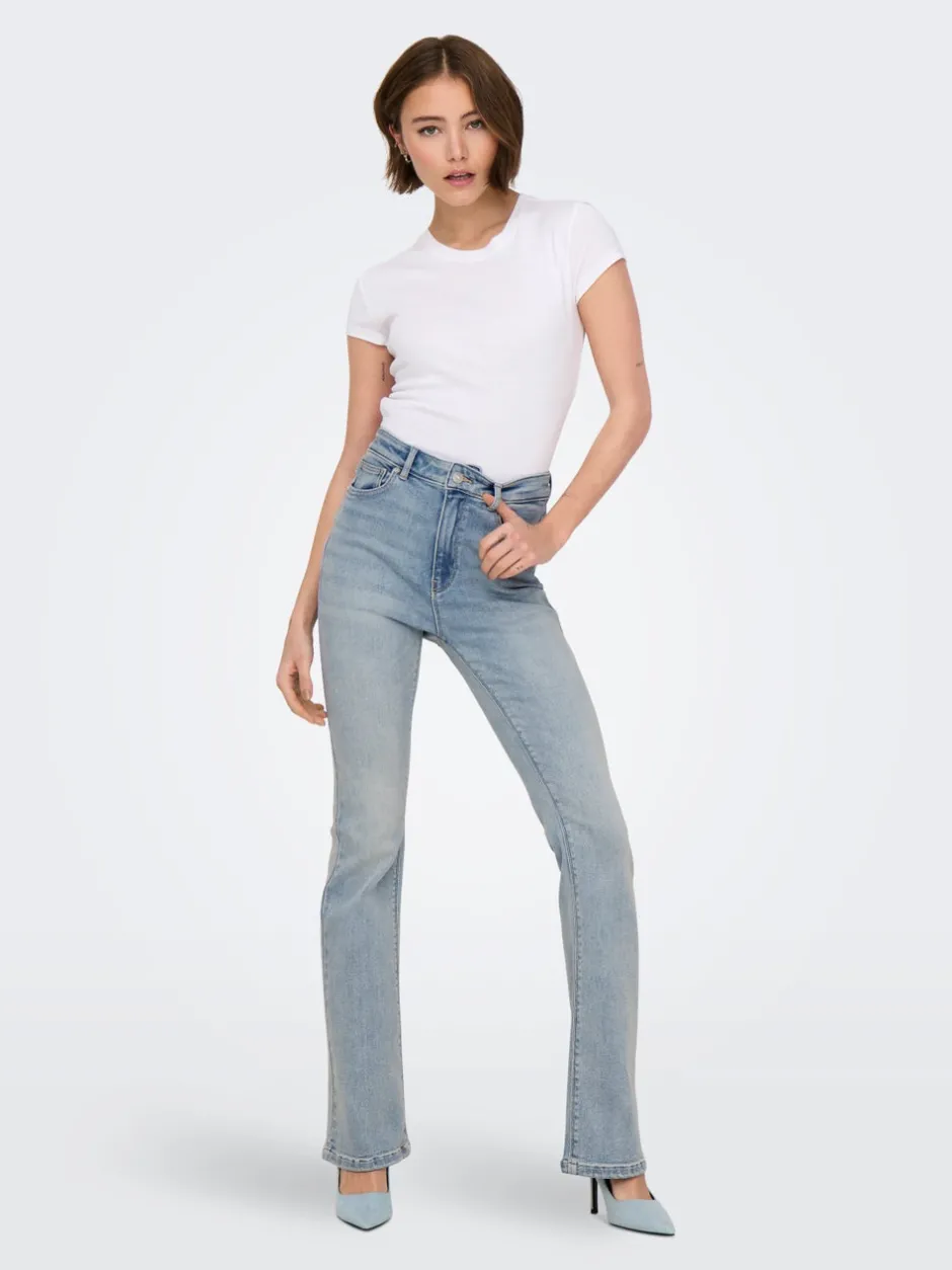 Discount ONLMILA Høj talje Flared fit Jeans Dame Jeans|Jeans