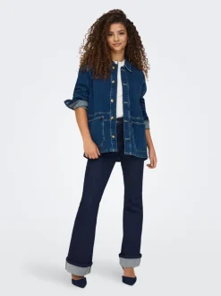 ONLMILA Mellemhøj talje Flared fit Jeans Dame Jeans|Jeans