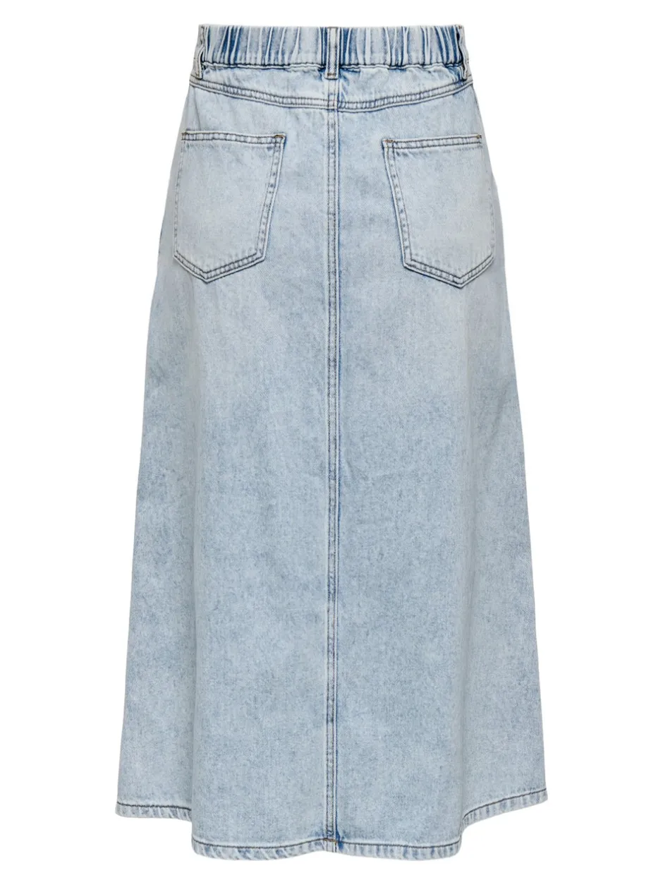 New ONLMINDY Denim Denim-nederdel Lang nederdel Dame Nederdele|Denimnederdele