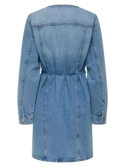 Best ONLMINNIE Kort kjole Dame Kjoler|Double Denim