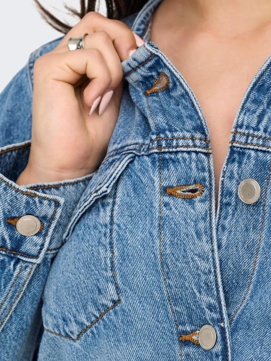 Best ONLMINNIE Kort kjole Dame Kjoler|Double Denim