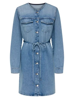 Best ONLMINNIE Kort kjole Dame Kjoler|Double Denim