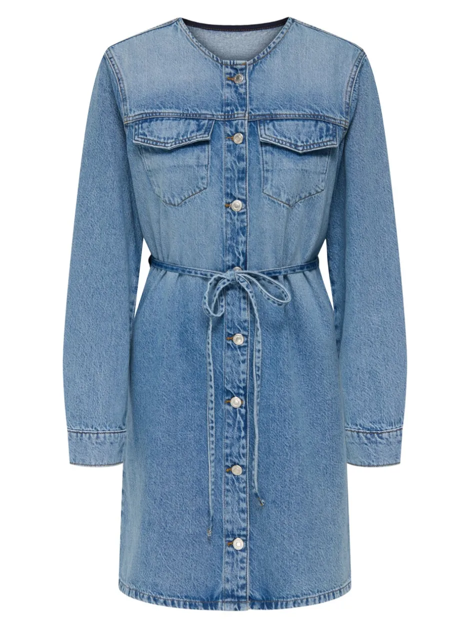 Best ONLMINNIE Kort kjole Dame Kjoler|Double Denim