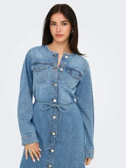 Best ONLMINNIE Kort kjole Dame Kjoler|Double Denim