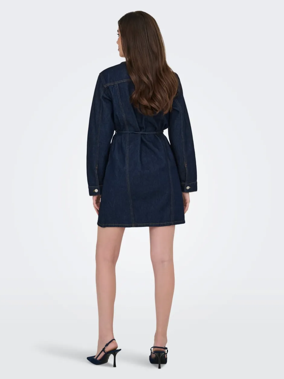 Discount ONLMINNIE Kort kjole Dame Kjoler|Double Denim