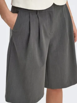 New ONLNALINA Mellemhøj talje Loose fit Bermuda-shorts Dame Shorts