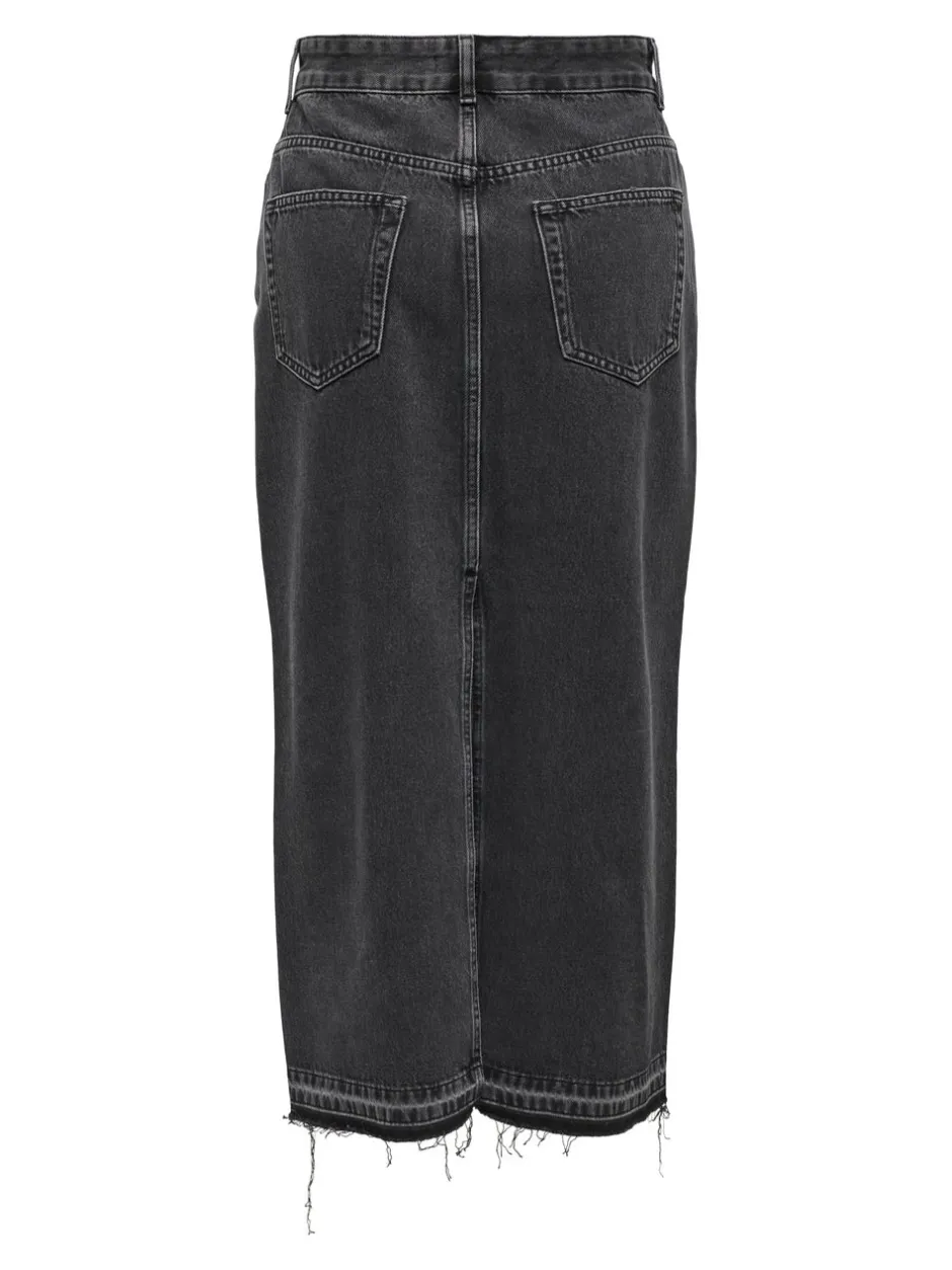 Best ONLNELIA Denim Denim-nederdel Lang nederdel Dame Nederdele|Denimnederdele