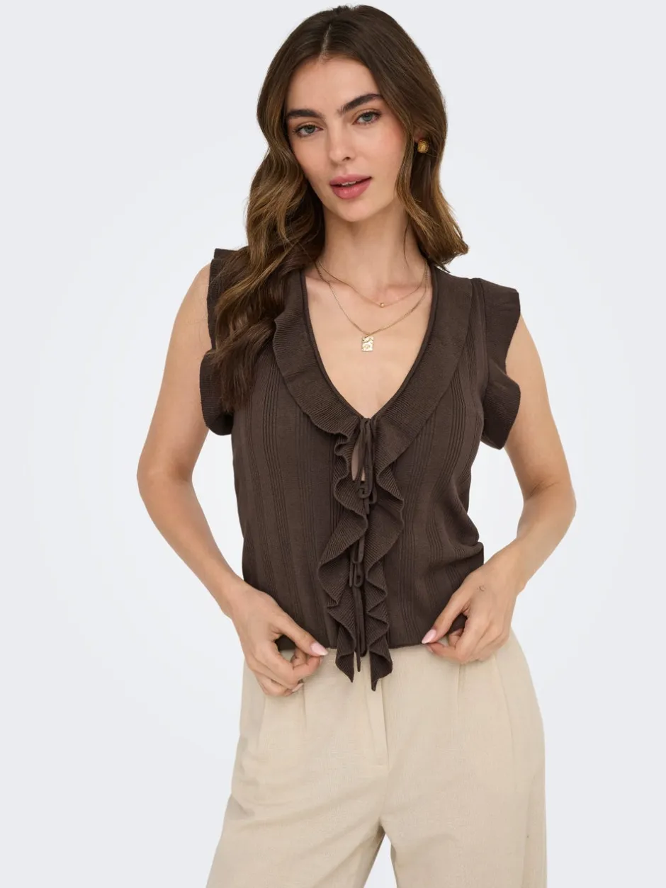 Sale ONLNELLY Top Dame Strik & Cardigans
