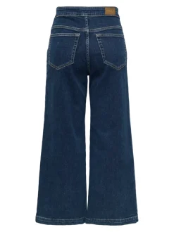 Hot ONLNEW Høj talje Bred pasform - beskåret Cropped Jeans Dame Jeans|Jeans