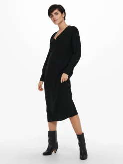 Discount ONLNEW Lang kjole Dame Strik & Cardigans|Kjoler