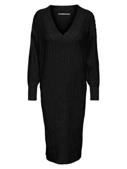 Discount ONLNEW Lang kjole Dame Strik & Cardigans|Kjoler