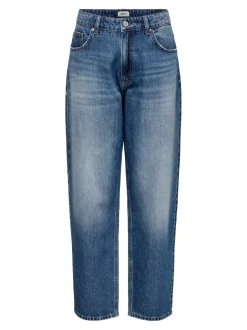 Sale ONLNEXA Mellemhøj talje Baggy fit Jeans Dame Jeans|Jeans
