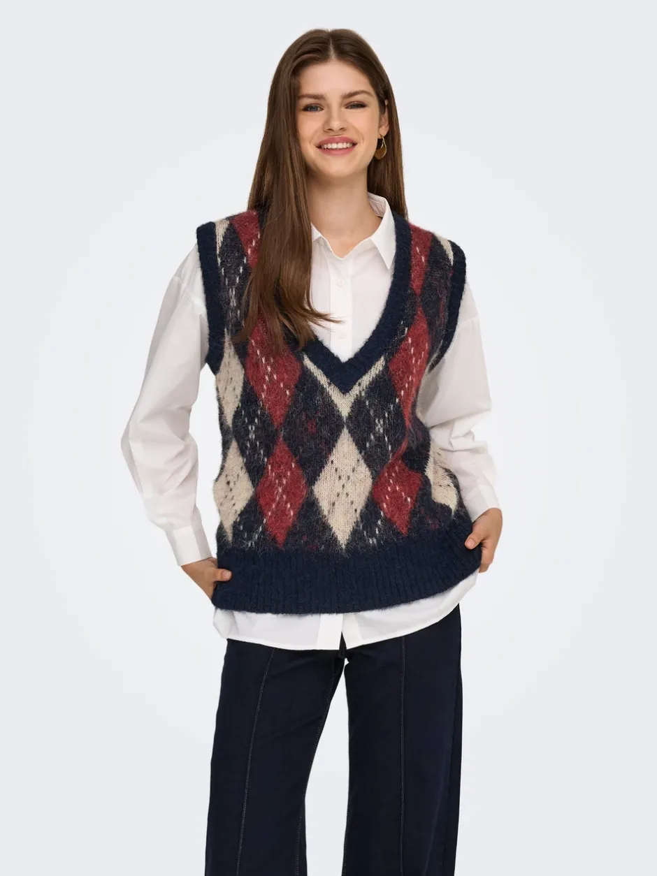 Outlet ONLNOEME Vest Dame Strik & Cardigans