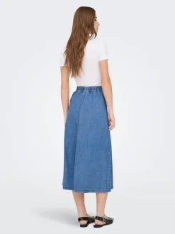 Hot ONLNOEMI Denim-nederdel Midinederdel Dame Nederdele|Denimnederdele
