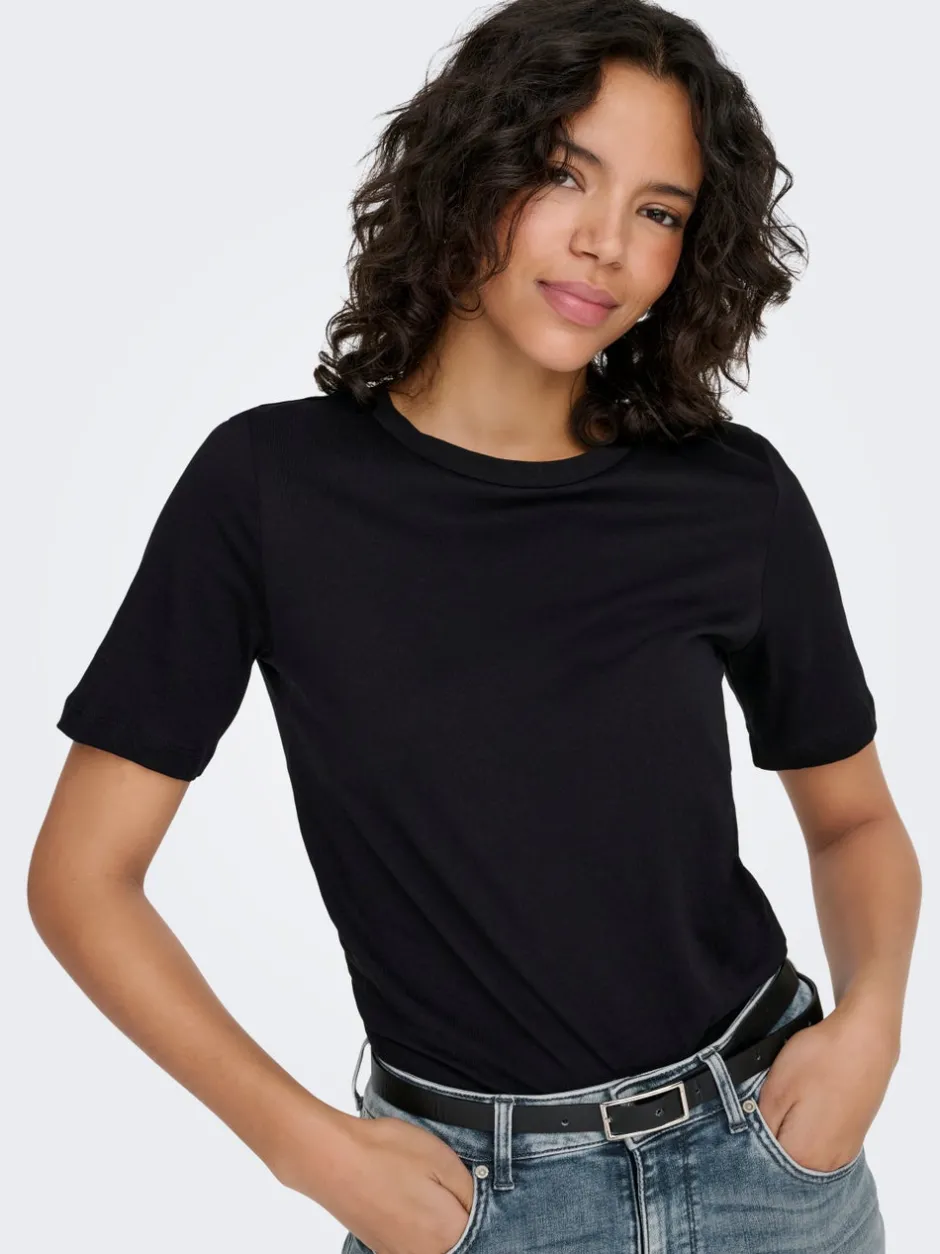 New ONL T-shirt Dame Toppe