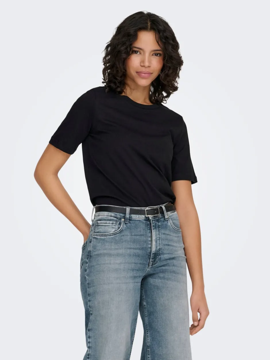 New ONL T-shirt Dame Toppe