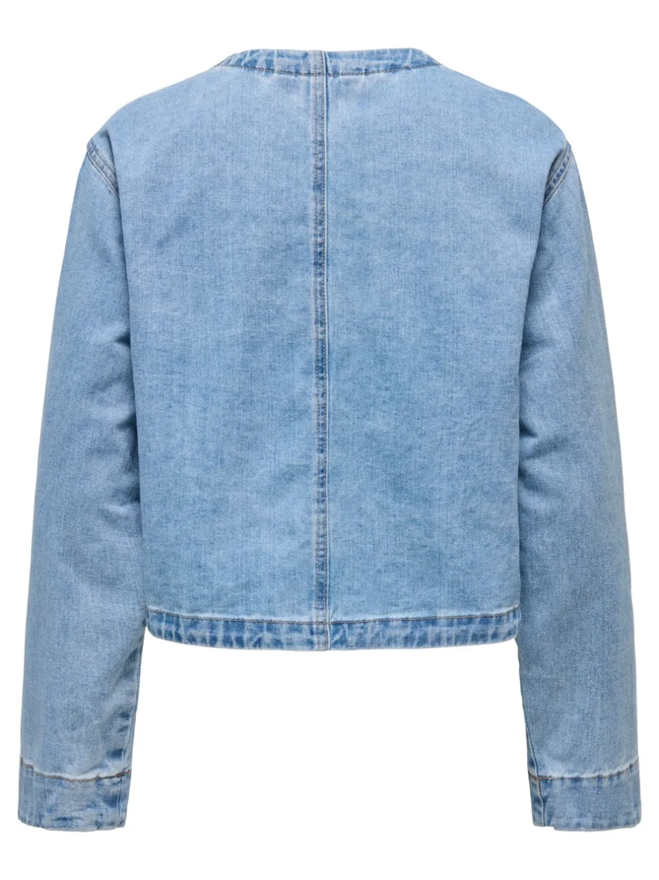 Sale ONLPALMA Denimjakke Dame Jakker Og Frakker|Double Denim