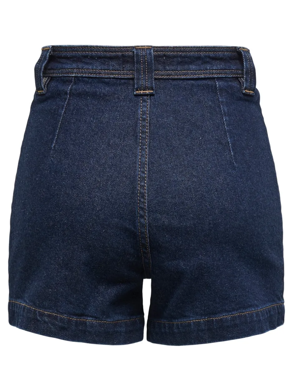 Best ONLPARIS Høj talje Regular fit Denim-shorts Dame Shorts|Double Denim