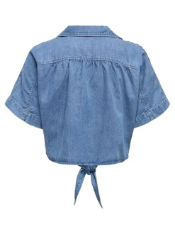 Sale ONLPAULA Denim-skjorte Dame Double Denim|Skjorter