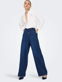 Hot ONLPAULINA Høj talje Baggy fit Jeans Dame Jeans|Jeans