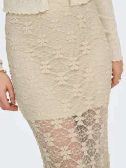 New ONLPEARLINA Nederdel Lang nederdel Dame Nederdele