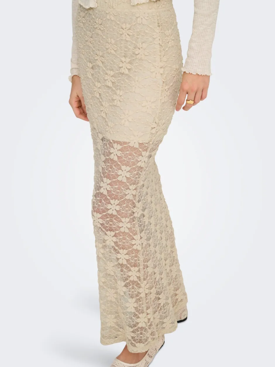 New ONLPEARLINA Nederdel Lang nederdel Dame Nederdele