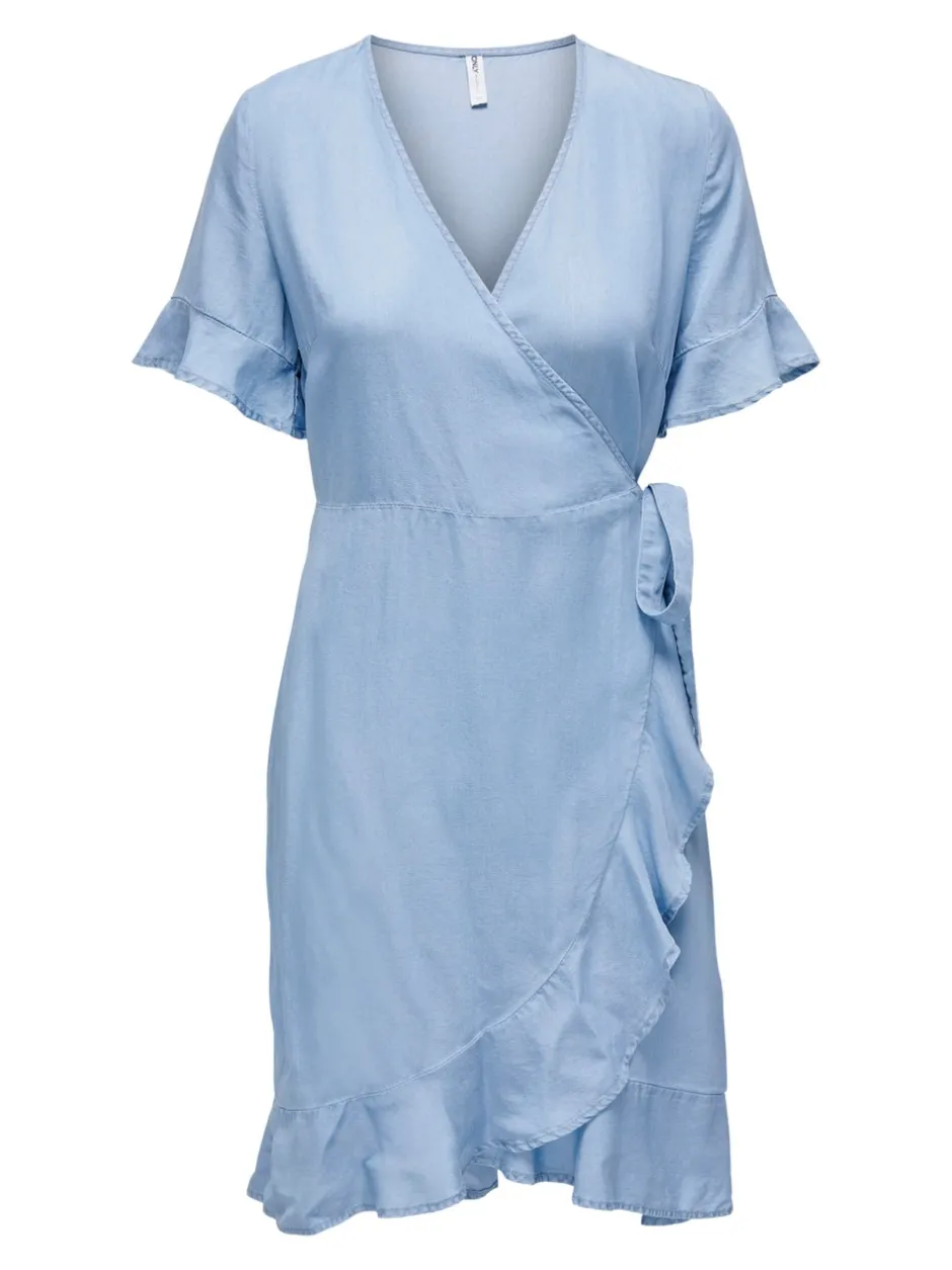 Discount ONLPEMA Kort kjole Dame Kjoler|Double Denim