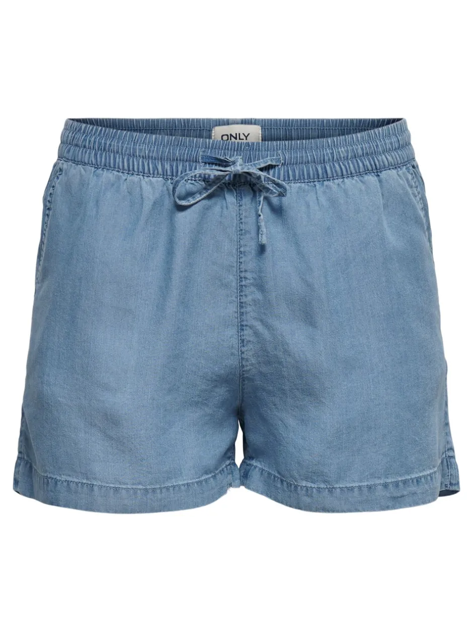 Clearance ONLPEMA Mellemhøj talje Relaxed fit Denim-shorts Dame Shorts|Double Denim