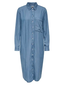 Discount ONLPEMA Midikjole Dame Kjoler|Double Denim